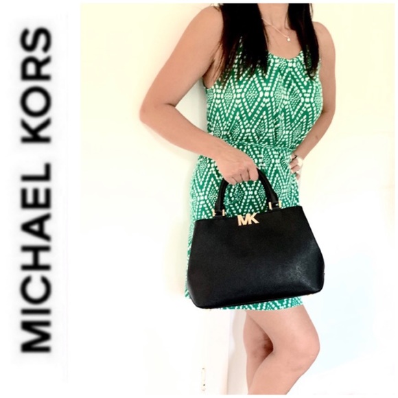 NWT authentic MK leather Florence satchel black - Picture 3 of 7